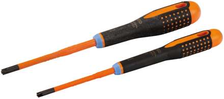 Bahco Schroevendraaierset ERGO™ | geïsoleerd | VDE | driecomponentengreep | smal blad | combitip - 2-delig - BE-9890SL