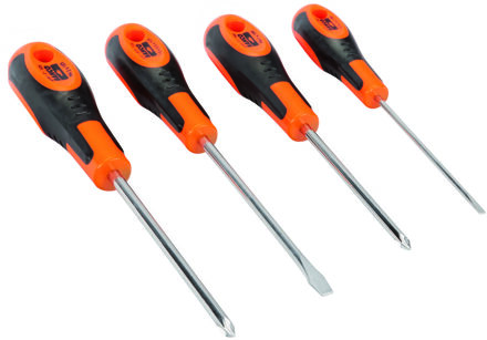 Bahco Schroevendraaierset | rubber greep | gleuf | Phillips - 4-delig - 602-4-LA