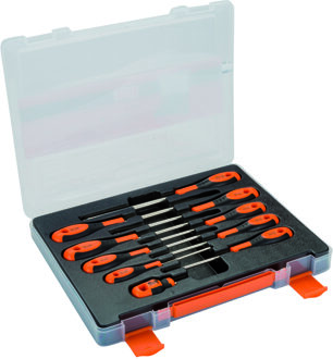 Bahco Schroevendraaierset | rubber greep | gleuf | Phillips | Robertson - 10-delig - 605-10-PC-AU