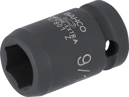 Bahco Slagdop 1/2" | zeskant | gefosfateerd | 18 mm - retailverpakking - SBK7801M-18