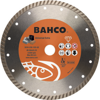 Bahco Slijpschijf | diamant | voor betontegels en bouwmaterialen | 230 x 3.2 x 22.23 mm - 3916-230-10S-UE