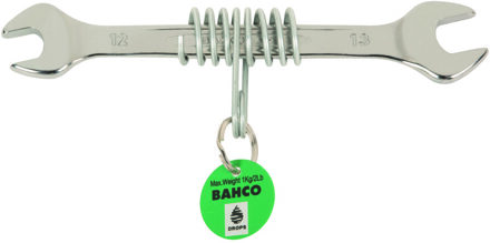 Bahco Steeksleutel | met veiligheidsveer | verchroomd | lengte 225 mm | 20 mm x 22 mm - TAH6M-20-22