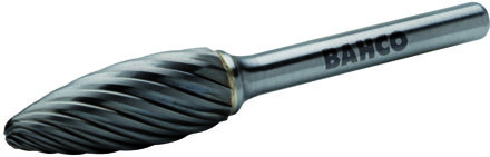 Bahco Stiftfrees | hardmetaal | met vlamvormige kop | voor roestvaststaal | 12 mm x 32 mm x 6 mm - H1232I06