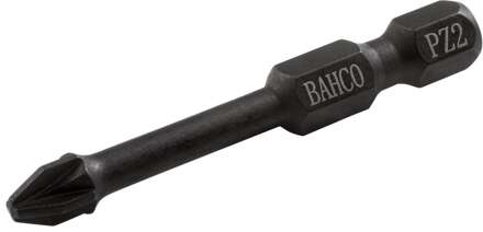 Bahco Torsiebit 1/4" | heavy-duty | voor Pozidriv schroeven | PZ2 x 50 mm - retailverpakking - 66IM/50PZ2-2P