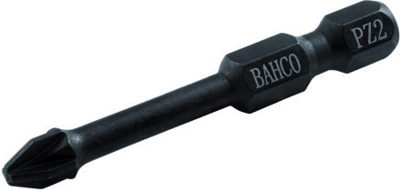 Bahco Torsiebit 1/4" | heavy-duty | voor Pozidriv schroeven | PZ3 x 50 mm - retailverpakking - 66IM/50PZ3-2P