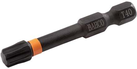 Bahco Torsiebit 1/4" | heavy-duty | voor TORX® schroeven | gekleurd | T10 x 50 mm - retailverpakking - 66IM/50T10C-2P