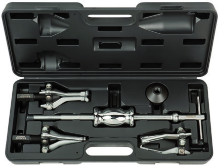 Bahco Trekkerset | met interne en externe uitdraaiers en glijhamer - 5-delig - 4590SHS5