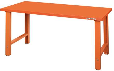 Bahco Werkbank | heavy-duty | met stalen werkblad | 4 poten | in hoogte verstelbaar | blauw | 1800 mm x 750 mm x 1030 mm - 1495WBAH18TSBL