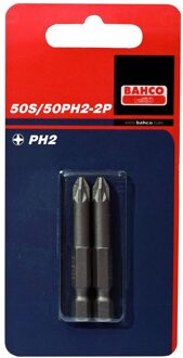 Bahco x2 bits ph3 50mm 1/4" dr standard | 59S/50PH3-2P