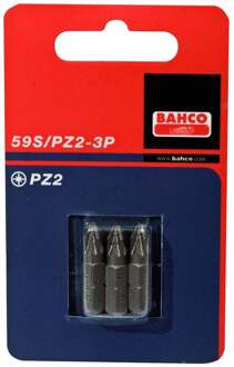 Bahco x3 bits pz3 25mm 1/4" dr standard | 59S/PZ3-3P