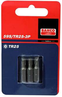 Bahco x3 bits t25h 25mm 1/4" dr standard | 59S/TR25-3P