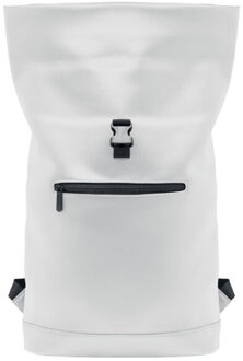 Bai roll roll top pu laptop rugzak Wit - One size