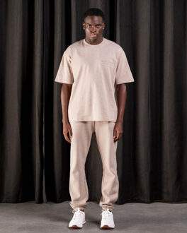 Baic mall logo t-hirt - maat S Grijs