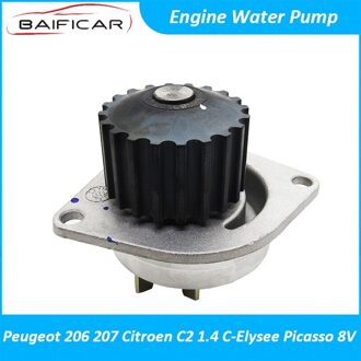 Baificar Gloednieuwe Waterpomp Motor Cooling Pompen Voor Peugeot 206 207 Citroen C2 1.4 C-Elysee picasso 8V