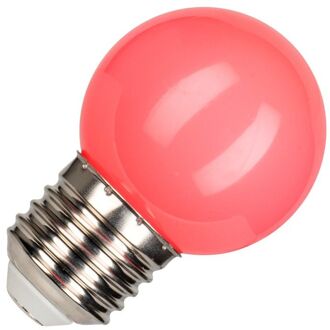 Bailey Kogellamp Roze | LED Filament 1W | Grote fitting E27 Kunststof