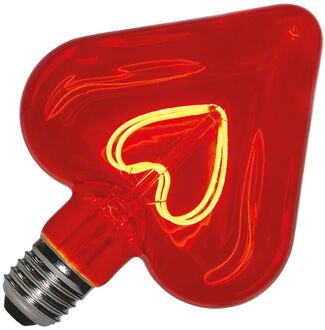 Bailey LED filament lamp hartvorm 5,5W E27 rood