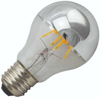 Bailey LED Kopspiegellamp Zilver E27 6W 2700K 550lm Dimbaar Ø6x10.8cm Transparant