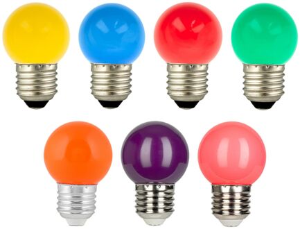 Bailey | LED lamp | Grote fitting E27 | Kogellamp | 45mm | 1W Opaal