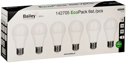 Bailey | LED lamp | Grote fitting E27 | Standaardlamp | 60mm | 8W Opaal