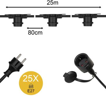 Bailey | Prikkabel 25 Meter | 25 Lichtpunten | IP44