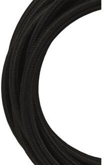 Bailey stoffen kabel 3-aderig zwart 3m
