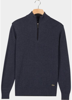 Baileys Half zip pullover 1/2 zip all-over 2- 528409/675 Blauw - XXL