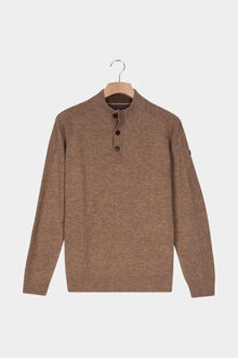 Baileys Half zip pullover 1/2 zip/buttons 10gg 520095/865 Bruin - XXL