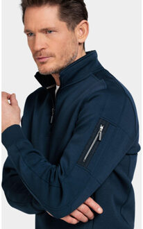 Baileys Half zip sweatshirt 1/2 zip sleeve p 513185/69 Blauw - M
