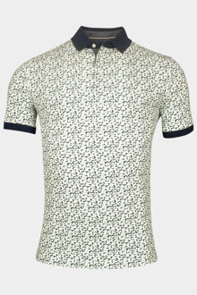 Baileys Polo korte mouw poloshirt pique with all over 515230/72 Groen - L