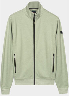 Baileys Sweatvest heren sweat cardigan zip 2-tone 612246/72 Groen - M