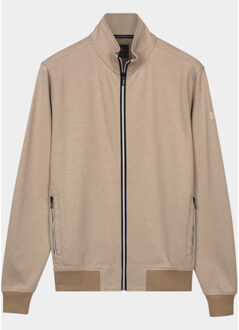 Baileys Sweatvest heren sweat cardigan zip y/d jacqua 612248/83 Bruin - XL