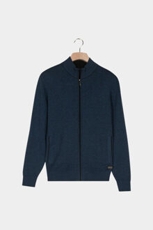 Baileys Vest cardigan zip all-over 2-tone 522009/655 Blauw - L