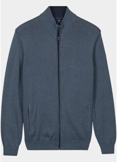 Baileys Vest heren cardigan zip 612080/67 - maat L Blauw
