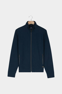 Baileys Vest sweat cardigan zip jacquard 522256/67 Blauw - M
