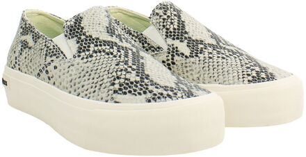 Baja Platform Mulholland Dames Beige Slip-Ons - maat EU 38 / UK 5
