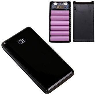 Bakeey Mobiele Telefoon 6x18650 Batterij Oplader Case DIY Lcd-scherm Digitale Display Batterij Power Bank Case Shell