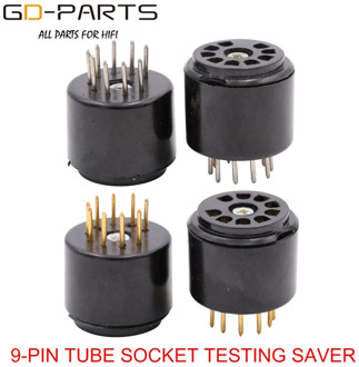 Bakelite 9pin Vacuum Tube Socket Testing Saver For 6DJ8 12AX7 ECC83 B339 CV492 6L13 12AU7 ECC82 B329 CV491 Hifi Tube AMP DIY 2PC