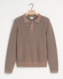 Baker polo long sleeve Taupe