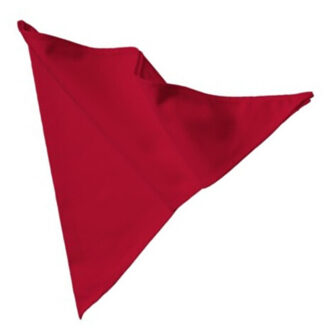 Bakersjaal van katoen - maat One size Rood