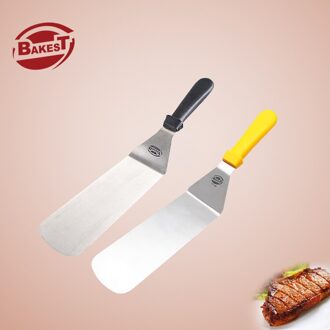 BAKEST Rvs Crank Bakplaat Cake Schop Met Plastic Handvat Pizza Pie Bakken Tools