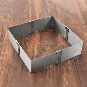 Baking Frame Rectangular Adjustable Cake Mould Cake Tin Cake Tin Cake Tin Baking Frame Square Adjustable Stainless Steel
