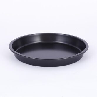 Baking tray round pizza baking tray home homemade non-stick cake pizza dish zwart