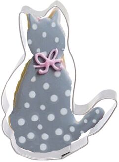 Bakken Kat Vormige Aluminium Mold Sugarcraft Cake Cookies Gebak Bakken Cutter Mould Bakken Accessoires Форма Для Выпечки