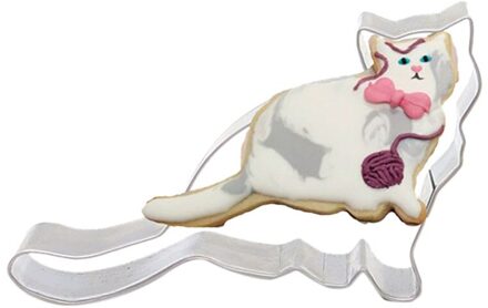 Bakken Kat Vormige Aluminium Mold Sugarcraft Cake Cookies Gebak Bakken Cutter Mould Bakken Accessoires Форма Для Выпечки