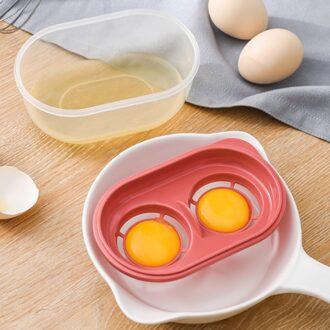 Bakken Koken Met Opbergdoos Makkelijk Schoon Restaurant Abs Filter Yolk Witte Keuken Tool Divider Ei Separator Thuis Gadgets Rood