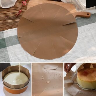 Bakken Mat Chiffon Cake Release Papier Herbruikbare Cake Liner Non-stick Bakpan Vel Ontvormen Ronde Oven Lade papier 8 duim