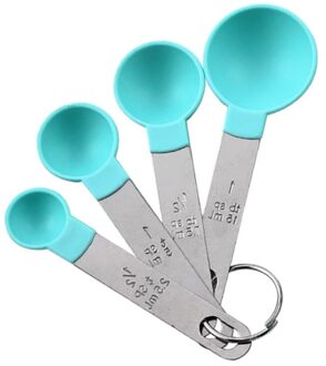 Bakken Nauwkeurige Meten Set Maatbeker En Lepels Voor Meten Droog/Vloeibare Ingrediënten Keuken Tool blauw 1