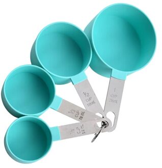 Bakken Nauwkeurige Meten Set Maatbeker En Lepels Voor Meten Droog/Vloeibare Ingrediënten Keuken Tool blauw 2