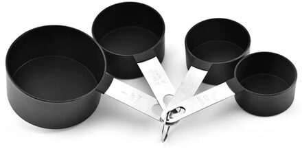 Bakken Nauwkeurige Meten Set Maatbeker En Lepels Voor Meten Droog/Vloeibare Ingrediënten Keuken Tool zwart 2
