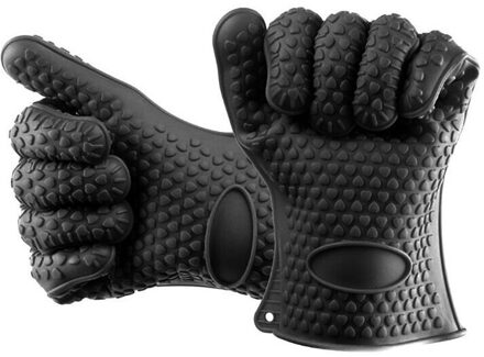 Bakken Ovenwant Handschoenen Dikke Hittebestendige Siliconen Glove Siliconen Fornuis Oven Koken Barbecue Grill Handschoenen Handschoenen 2stk